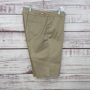 New York & Company Stretch Shorts Khaki Bermudas  Size: 14